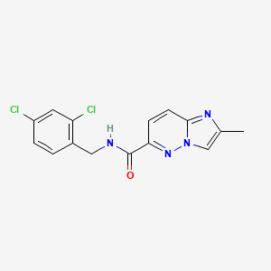 N-[(2,4-dichlorophenyl)methyl]-2-methylimidazo[1,2-b]pyridazine-6-carboxamide