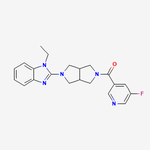 1-ethyl-2-[5-(5-fluoropyridine-3-carbonyl)-octahydropyrrolo[3,4-c]pyrrol-2-yl]-1H-1,3-benzodiazole