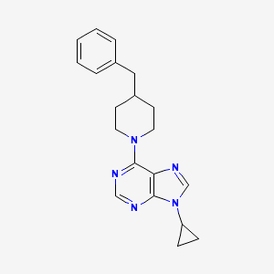 6-(4-benzylpiperidin-1-yl)-9-cyclopropyl-9H-purine