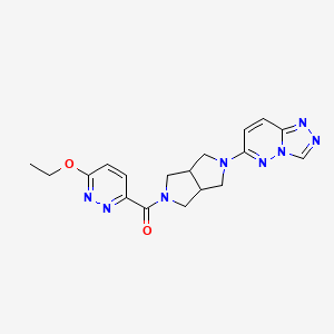 3-ethoxy-6-(5-{[1,2,4]triazolo[4,3-b]pyridazin-6-yl}-octahydropyrrolo[3,4-c]pyrrole-2-carbonyl)pyridazine