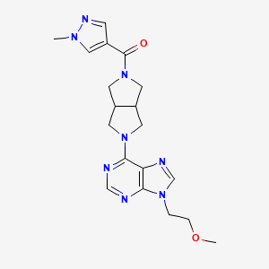 9-(2-methoxyethyl)-6-[5-(1-methyl-1H-pyrazole-4-carbonyl)-octahydropyrrolo[3,4-c]pyrrol-2-yl]-9H-purine