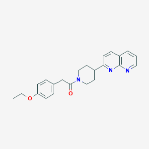 2-(4-ethoxyphenyl)-1-[4-(1,8-naphthyridin-2-yl)piperidin-1-yl]ethan-1-one