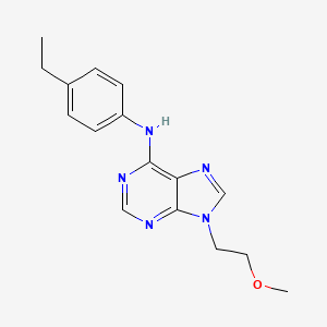 molecular formula C16H19N5O B6468260 N-(4-ethylphenyl)-9-(2-methoxyethyl)-9H-purin-6-amine CAS No. 2640957-96-4