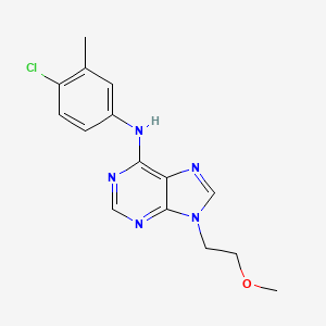 N-(4-chloro-3-methylphenyl)-9-(2-methoxyethyl)-9H-purin-6-amine