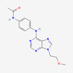 N-(4-{[9-(2-methoxyethyl)-9H-purin-6-yl]amino}phenyl)acetamide