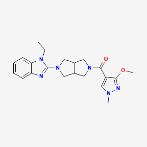 1-ethyl-2-[5-(3-methoxy-1-methyl-1H-pyrazole-4-carbonyl)-octahydropyrrolo[3,4-c]pyrrol-2-yl]-1H-1,3-benzodiazole