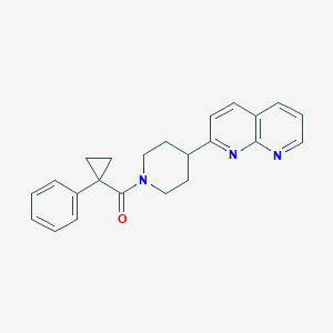 2-[1-(1-phenylcyclopropanecarbonyl)piperidin-4-yl]-1,8-naphthyridine