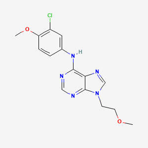 N-(3-chloro-4-methoxyphenyl)-9-(2-methoxyethyl)-9H-purin-6-amine