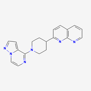 2-(1-{pyrazolo[1,5-a]pyrazin-4-yl}piperidin-4-yl)-1,8-naphthyridine