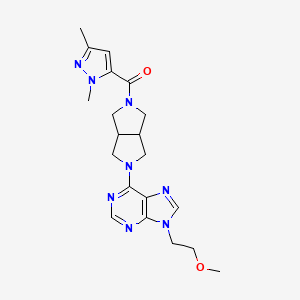 6-[5-(1,3-dimethyl-1H-pyrazole-5-carbonyl)-octahydropyrrolo[3,4-c]pyrrol-2-yl]-9-(2-methoxyethyl)-9H-purine