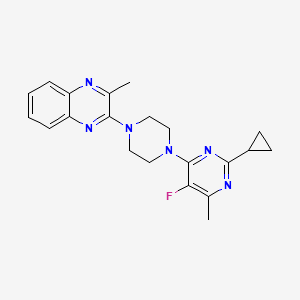 2-[4-(2-cyclopropyl-5-fluoro-6-methylpyrimidin-4-yl)piperazin-1-yl]-3-methylquinoxaline