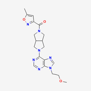 9-(2-methoxyethyl)-6-[5-(5-methyl-1,2-oxazole-3-carbonyl)-octahydropyrrolo[3,4-c]pyrrol-2-yl]-9H-purine