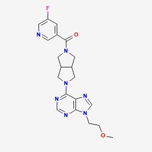 6-[5-(5-fluoropyridine-3-carbonyl)-octahydropyrrolo[3,4-c]pyrrol-2-yl]-9-(2-methoxyethyl)-9H-purine