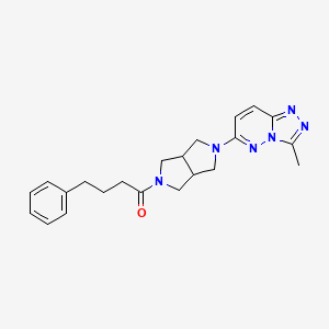 1-(5-{3-methyl-[1,2,4]triazolo[4,3-b]pyridazin-6-yl}-octahydropyrrolo[3,4-c]pyrrol-2-yl)-4-phenylbutan-1-one