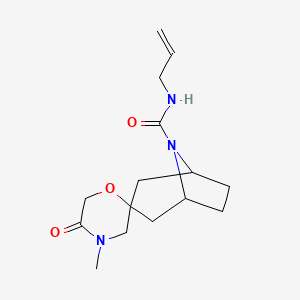 4'-methyl-5'-oxo-N-(prop-2-en-1-yl)-8-azaspiro[bicyclo[3.2.1]octane-3,2'-morpholine]-8-carboxamide