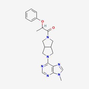 1-[5-(9-methyl-9H-purin-6-yl)-octahydropyrrolo[3,4-c]pyrrol-2-yl]-2-phenoxypropan-1-one