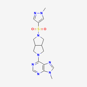 9-methyl-6-{5-[(1-methyl-1H-pyrazol-4-yl)sulfonyl]-octahydropyrrolo[3,4-c]pyrrol-2-yl}-9H-purine