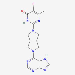 5-fluoro-6-methyl-2-[5-(9H-purin-6-yl)-octahydropyrrolo[3,4-c]pyrrol-2-yl]-3,4-dihydropyrimidin-4-one