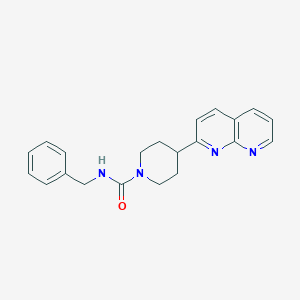 molecular formula C21H22N4O B6468591 N-benzyl-4-(1,8-naphthyridin-2-yl)piperidine-1-carboxamide CAS No. 2640888-93-1