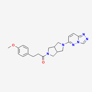 molecular formula C21H24N6O2 B6468601 3-(4-methoxyphenyl)-1-(5-{[1,2,4]triazolo[4,3-b]pyridazin-6-yl}-octahydropyrrolo[3,4-c]pyrrol-2-yl)propan-1-one CAS No. 2640846-93-9