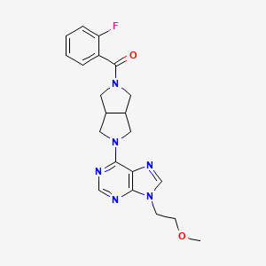 6-[5-(2-fluorobenzoyl)-octahydropyrrolo[3,4-c]pyrrol-2-yl]-9-(2-methoxyethyl)-9H-purine