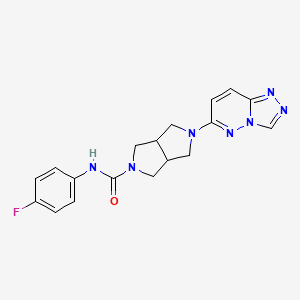 N-(4-fluorophenyl)-5-{[1,2,4]triazolo[4,3-b]pyridazin-6-yl}-octahydropyrrolo[3,4-c]pyrrole-2-carboxamide