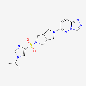 1-(propan-2-yl)-4-[(5-{[1,2,4]triazolo[4,3-b]pyridazin-6-yl}-octahydropyrrolo[3,4-c]pyrrol-2-yl)sulfonyl]-1H-imidazole