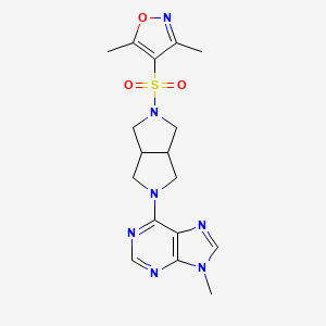 6-{5-[(3,5-dimethyl-1,2-oxazol-4-yl)sulfonyl]-octahydropyrrolo[3,4-c]pyrrol-2-yl}-9-methyl-9H-purine