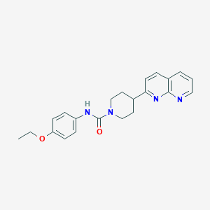 molecular formula C22H24N4O2 B6468724 N-(4-ethoxyphenyl)-4-(1,8-naphthyridin-2-yl)piperidine-1-carboxamide CAS No. 2640874-42-4