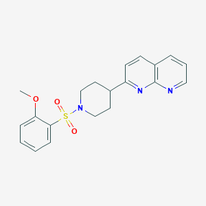 2-[1-(2-methoxybenzenesulfonyl)piperidin-4-yl]-1,8-naphthyridine