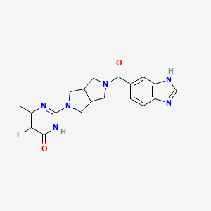 5-fluoro-6-methyl-2-[5-(2-methyl-1H-1,3-benzodiazole-5-carbonyl)-octahydropyrrolo[3,4-c]pyrrol-2-yl]-3,4-dihydropyrimidin-4-one