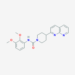 molecular formula C22H24N4O3 B6468769 N-(2,3-dimethoxyphenyl)-4-(1,8-naphthyridin-2-yl)piperidine-1-carboxamide CAS No. 2640874-46-8