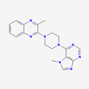 2-methyl-3-[4-(7-methyl-7H-purin-6-yl)piperazin-1-yl]quinoxaline