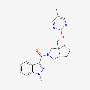 3-(3a-{[(5-methylpyrimidin-2-yl)oxy]methyl}-octahydrocyclopenta[c]pyrrole-2-carbonyl)-1-methyl-1H-indazole