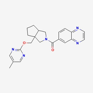 6-(3a-{[(5-methylpyrimidin-2-yl)oxy]methyl}-octahydrocyclopenta[c]pyrrole-2-carbonyl)quinoxaline