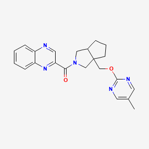 2-(3a-{[(5-methylpyrimidin-2-yl)oxy]methyl}-octahydrocyclopenta[c]pyrrole-2-carbonyl)quinoxaline