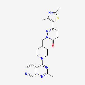 6-(2,4-dimethyl-1,3-thiazol-5-yl)-2-[(1-{2-methylpyrido[3,4-d]pyrimidin-4-yl}piperidin-4-yl)methyl]-2,3-dihydropyridazin-3-one