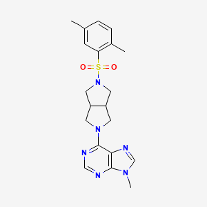 6-[5-(2,5-dimethylbenzenesulfonyl)-octahydropyrrolo[3,4-c]pyrrol-2-yl]-9-methyl-9H-purine