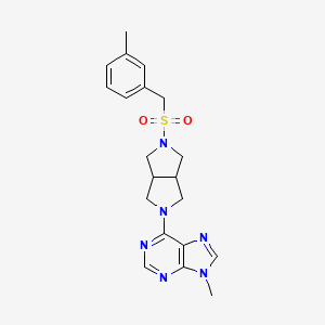 molecular formula C20H24N6O2S B6468989 9-methyl-6-{5-[(3-methylphenyl)methanesulfonyl]-octahydropyrrolo[3,4-c]pyrrol-2-yl}-9H-purine CAS No. 2640972-54-7