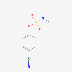 molecular formula C9H10N2O3S B064690 4-氰基苯基N,N-二甲基磺酰胺酸盐 CAS No. 164648-84-4