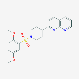 2-[1-(2,5-dimethoxybenzenesulfonyl)piperidin-4-yl]-1,8-naphthyridine