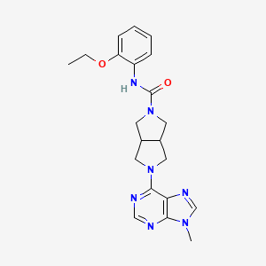 N-(2-ethoxyphenyl)-5-(9-methyl-9H-purin-6-yl)-octahydropyrrolo[3,4-c]pyrrole-2-carboxamide