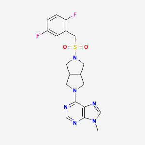 6-{5-[(2,5-difluorophenyl)methanesulfonyl]-octahydropyrrolo[3,4-c]pyrrol-2-yl}-9-methyl-9H-purine