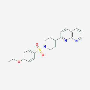 2-[1-(4-ethoxybenzenesulfonyl)piperidin-4-yl]-1,8-naphthyridine