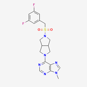 6-{5-[(3,5-difluorophenyl)methanesulfonyl]-octahydropyrrolo[3,4-c]pyrrol-2-yl}-9-methyl-9H-purine