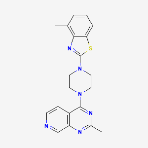 4-methyl-2-(4-{2-methylpyrido[3,4-d]pyrimidin-4-yl}piperazin-1-yl)-1,3-benzothiazole