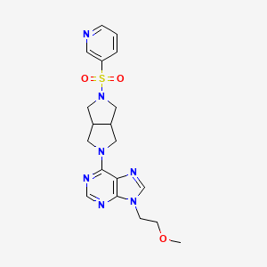 9-(2-methoxyethyl)-6-[5-(pyridine-3-sulfonyl)-octahydropyrrolo[3,4-c]pyrrol-2-yl]-9H-purine