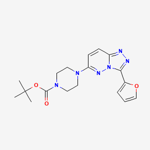 tert-butyl 4-[3-(furan-2-yl)-[1,2,4]triazolo[4,3-b]pyridazin-6-yl]piperazine-1-carboxylate