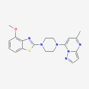 4-methoxy-2-(4-{5-methylpyrazolo[1,5-a]pyrimidin-7-yl}piperazin-1-yl)-1,3-benzothiazole