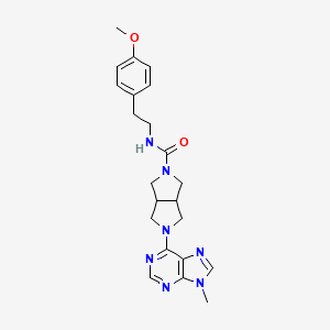 N-[2-(4-methoxyphenyl)ethyl]-5-(9-methyl-9H-purin-6-yl)-octahydropyrrolo[3,4-c]pyrrole-2-carboxamide